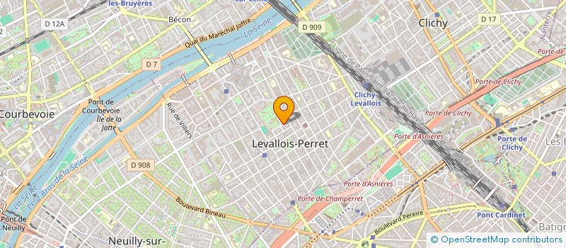 localisation de l'entreprise SAC A COM' à LEVALLOIS-PERRET