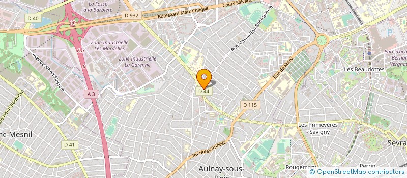 localisation de l'entreprise SAC DE SPORT à AULNAY-SOUS-BOIS