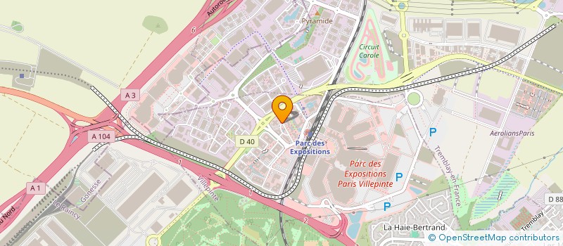 localisation de l'entreprise SAC TERRES D'ENVOL HABITAT, SOCIETE DE COORDINATION à VILLEPINTE