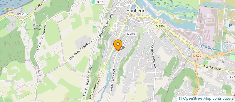 localisation de l'entreprise SACA à HONFLEUR