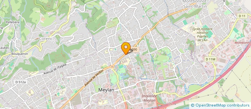 localisation de l'entreprise SACA BOIS  MEYLAN