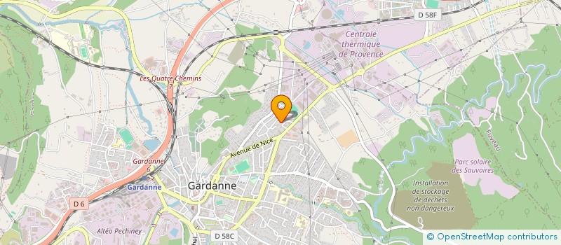 localisation de l'entreprise SACA SOC AUTO CARRO ACCIDE à GARDANNE