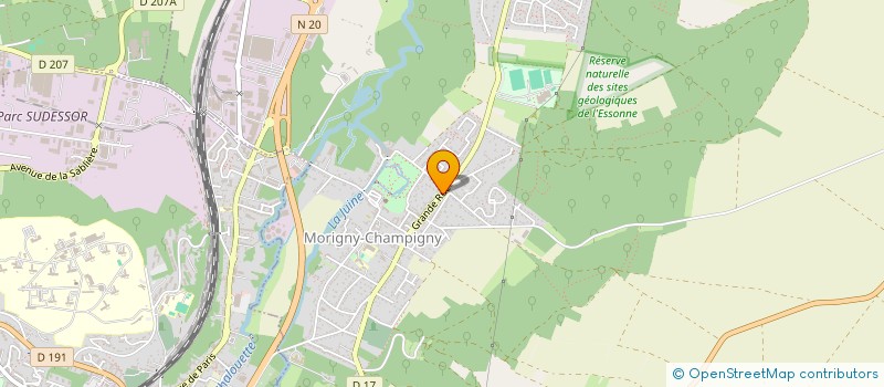 localisation de l'entreprise SACACOMIE  ORMOY-LA-RIVIERE