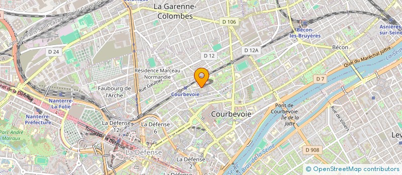 localisation de l'entreprise SACAFF à COURBEVOIE