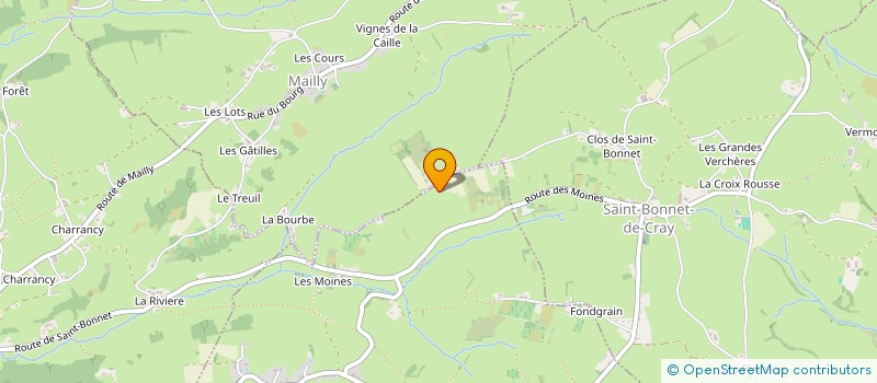 localisation de l'entreprise SACAJE  SAINT-BONNET-DE-CRAY