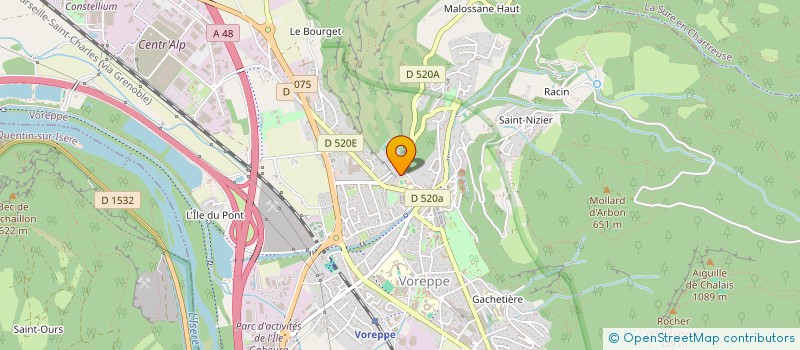 localisation de l'entreprise SACANOTES  VOREPPE