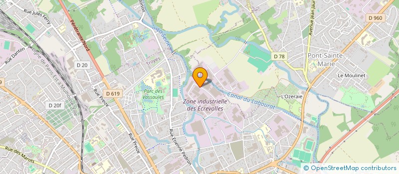 localisation de l'entreprise SACARO SAS  TROYES