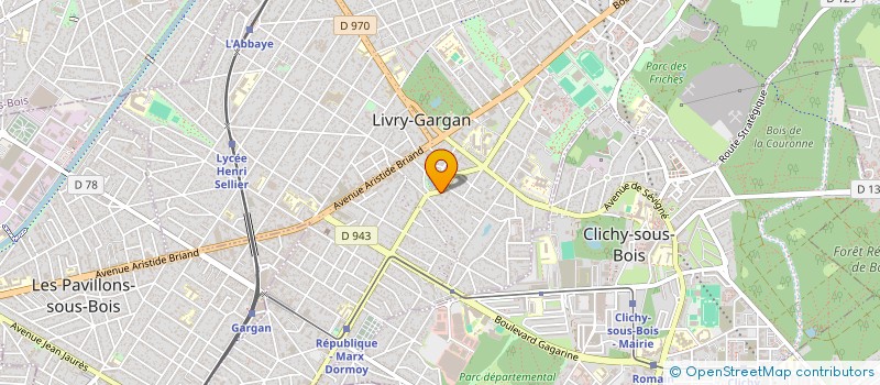 localisation de l'entreprise SACAS à LIVRY-GARGAN