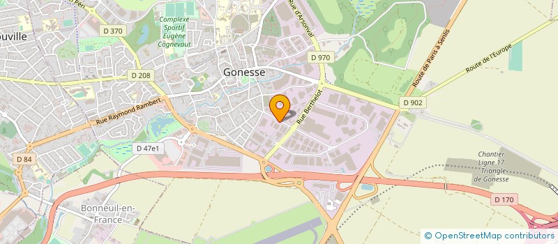 localisation de l'entreprise SACATEC EQUIPEMENT à GONESSE