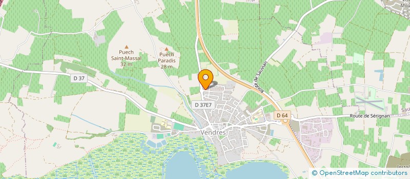 localisation de l'entreprise SACB  VENDRES