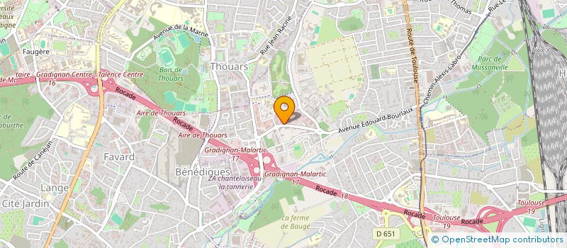 localisation de l'entreprise SACBA 2019 à VILLENAVE-D'ORNON