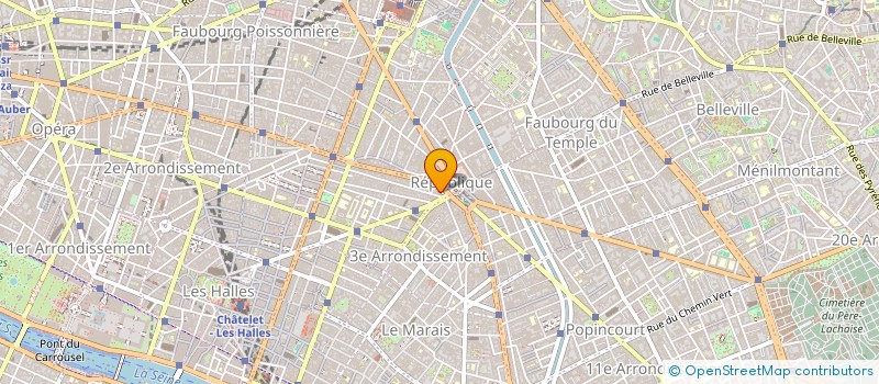 localisation de l'entreprise SACBI à PARIS