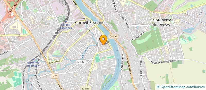 localisation de l'entreprise SACCANY à CORBEIL-ESSONNES