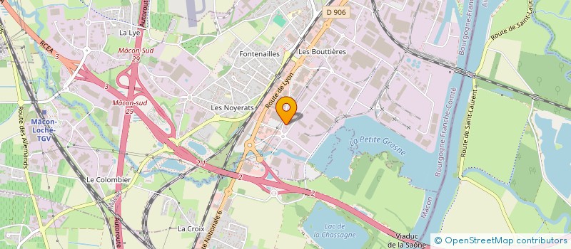 localisation de l'entreprise SACCARD  MACON