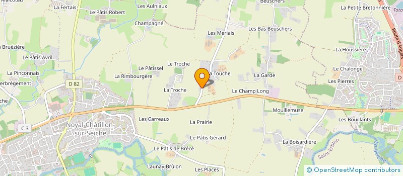 localisation de l'entreprise SACCB  NOYAL-CHATILLON-SUR-SEICHE