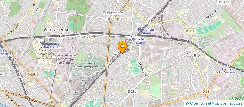 localisation de l'entreprise SACCI INVESTISSEMENTS à PIERREFITTE-SUR-SEINE