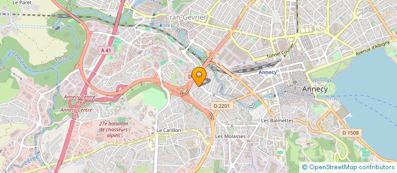 localisation de l'entreprise SACCINTO LES DEUX SAVOIE à ANNECY