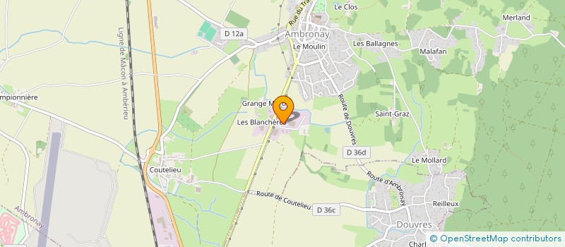 localisation de l'entreprise SACCO à AMBRONAY