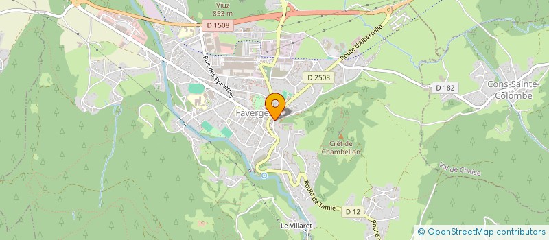 localisation de l'entreprise SACCOSTA  FAVERGES-SEYTHENEX