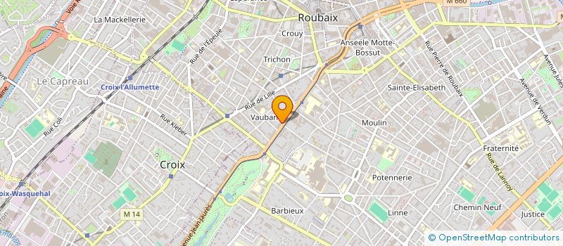 localisation de l'entreprise SACCOTINO à ROUBAIX