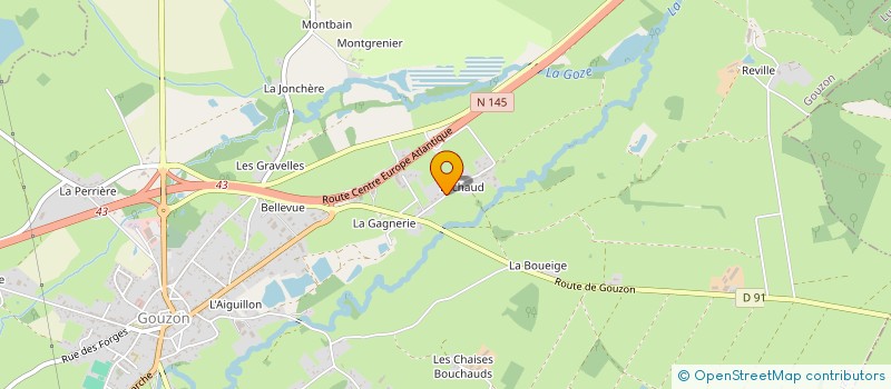 localisation de l'entreprise SACCOTON ROUFFET à GOUZON