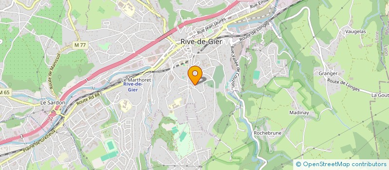 localisation de l'entreprise SACCOTRANS à RIVE-DE-GIER