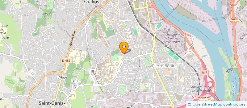 localisation de l'entreprise SACCUCCIMMO  OULLINS-PIERRE-BENITE