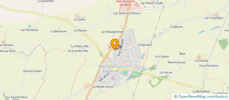 localisation de l'entreprise SACE1  MARTIGNE-SUR-MAYENNE