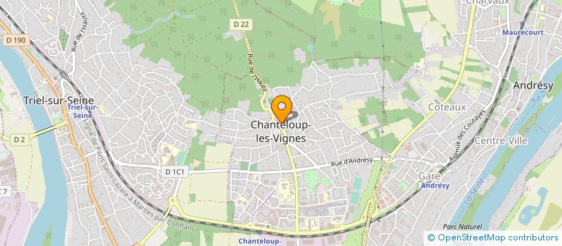 localisation de l'entreprise SACEP à CHANTELOUP-LES-VIGNES