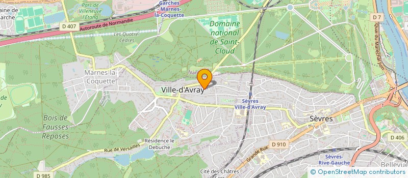 localisation de l'entreprise SACERDOS  VILLE-D'AVRAY