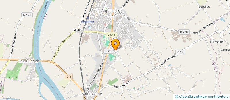 localisation de l'entreprise SACFEL à AIGUILLON