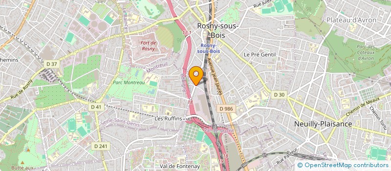 localisation de l'entreprise SACFOM PATRIMOINE EXPANSION à ROSNY-SOUS-BOIS
