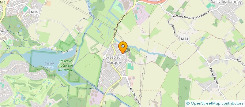 localisation de l'entreprise SACHA à FOREST-SUR-MARQUE