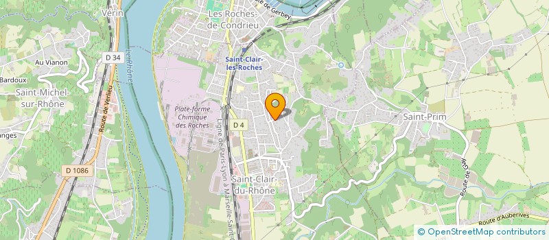 localisation de l'entreprise SACHA  SAINT-CLAIR-DU-RHONE