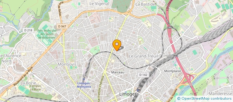 localisation de l'entreprise SACHA à LIMOGES