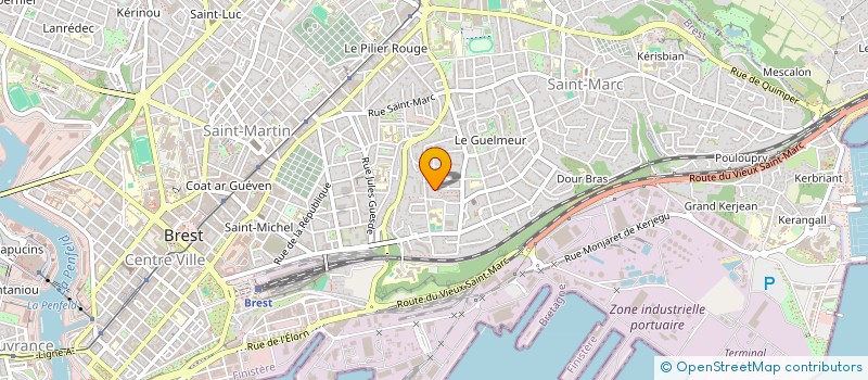 localisation de l'entreprise SACHA à BREST