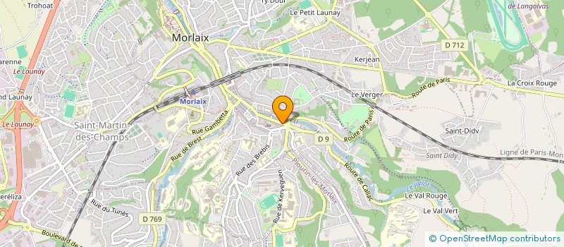 localisation de l'entreprise SACHA à MORLAIX