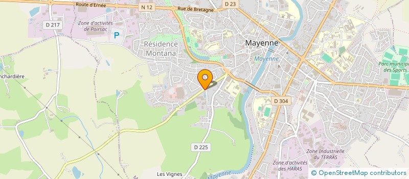 localisation de l'entreprise SACHA  MAYENNE