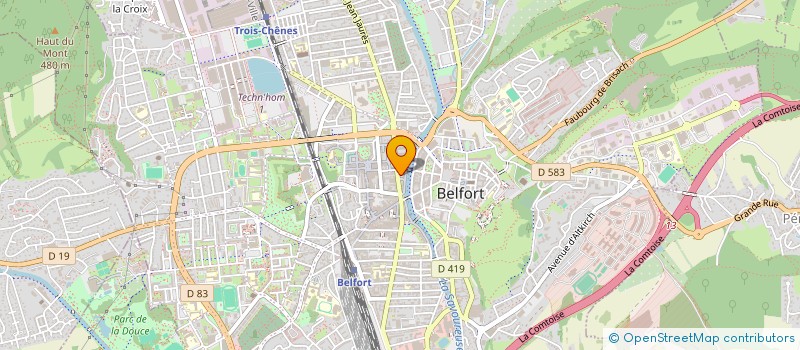 localisation de l'entreprise SACHA à BELFORT
