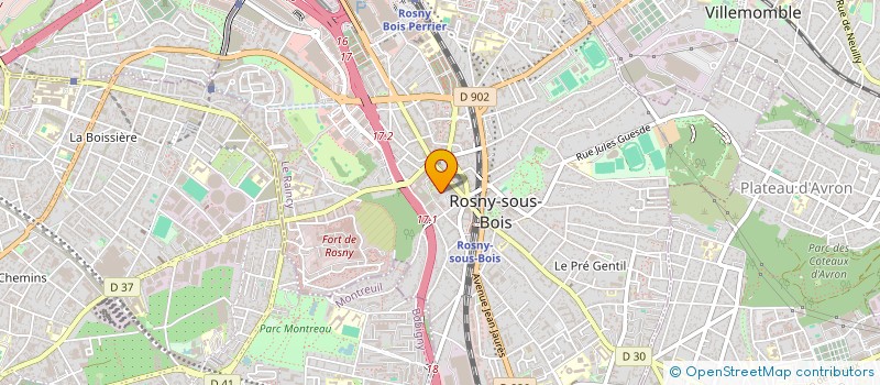 localisation de l'entreprise SACHA COM  ROSNY-SOUS-BOIS