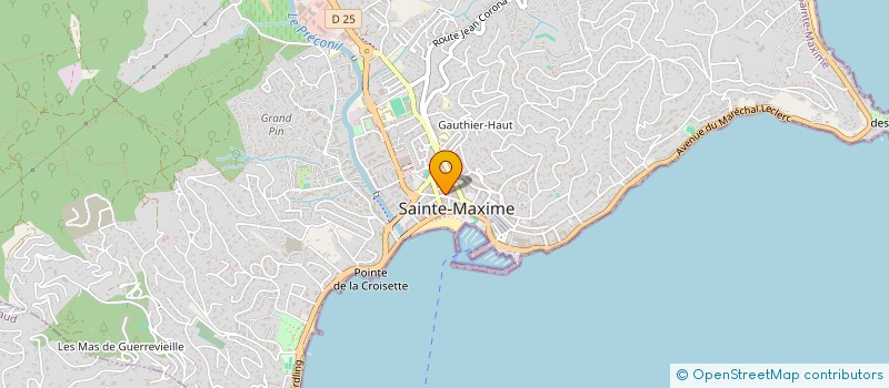 localisation de l'entreprise SACHA G. à SAINTE-MAXIME