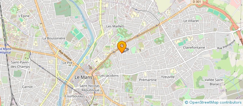 localisation de l'entreprise SACHA GROUPE  LE MANS