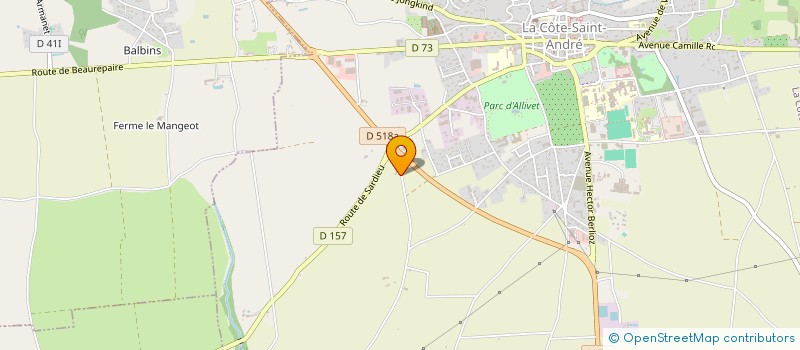 localisation de l'entreprise SACHAJU  LA COTE-SAINT-ANDRE