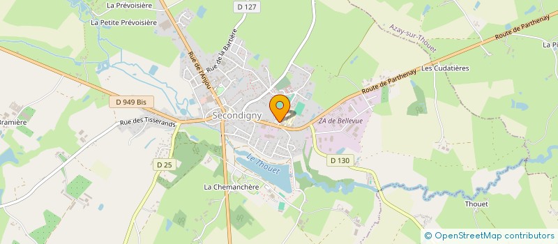 localisation de l'entreprise SACHANELL à ALLONNE