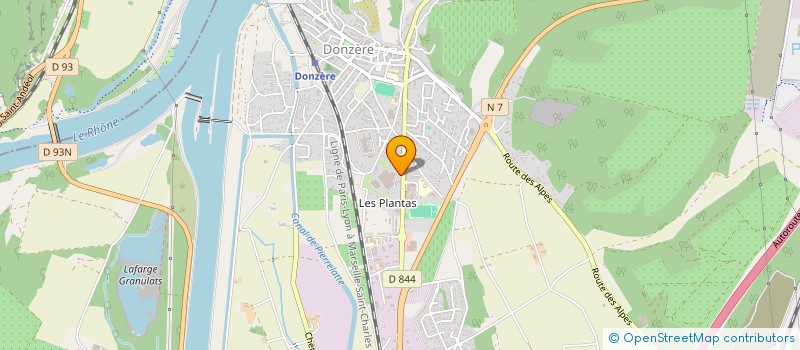 localisation de l'entreprise SACHARLY à DONZERE