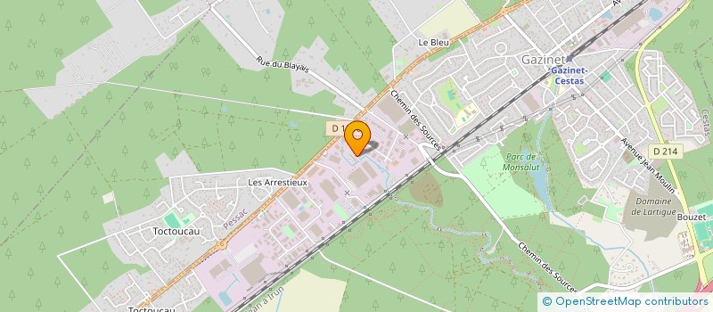 localisation de l'entreprise SACHERIE DURREY à CESTAS