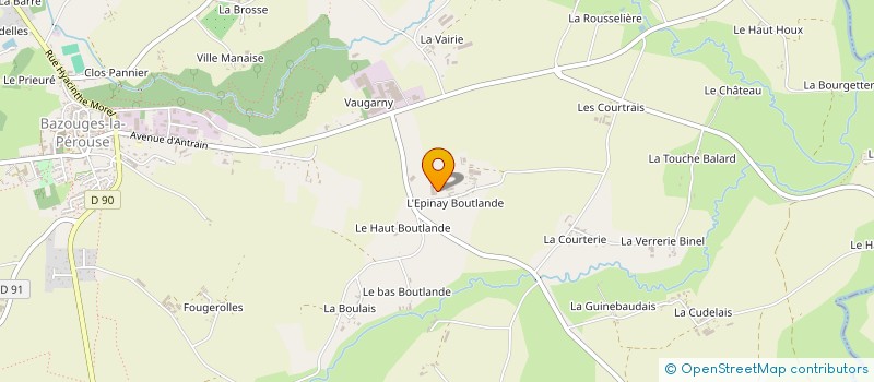localisation de l'entreprise SACHET à BAZOUGES-LA-PEROUSE