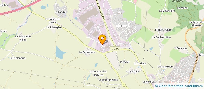 localisation de l'entreprise SACHOT à LES HERBIERS
