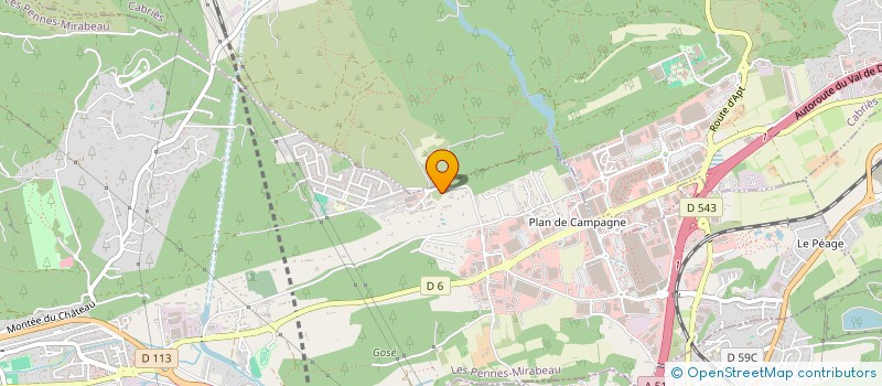 localisation de l'entreprise SACI à LES PENNES-MIRABEAU