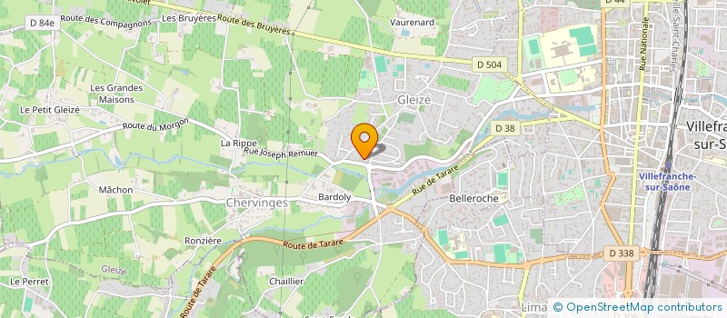 localisation de l'entreprise SACI  GLEIZE